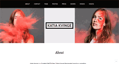 Desktop Screenshot of katiakvinge.com